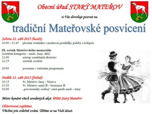 Pozvánka - Mateřovské posvícení 2015